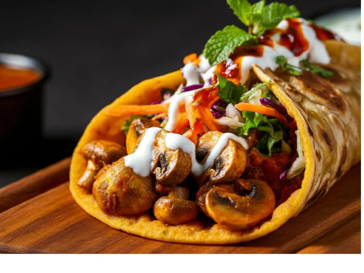 Mushroom Masala Roll Mushroom Masala Roll