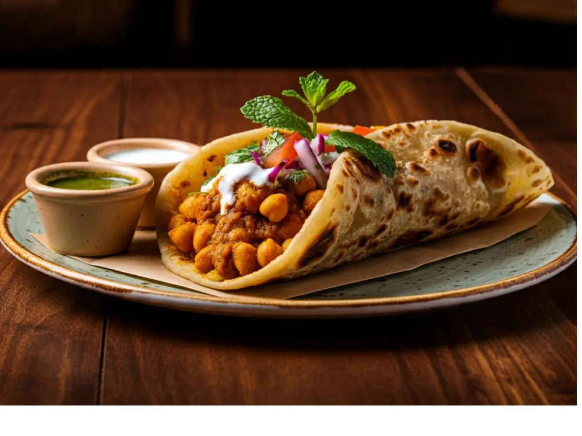 Chana Masala Roll Chana Masala Roll