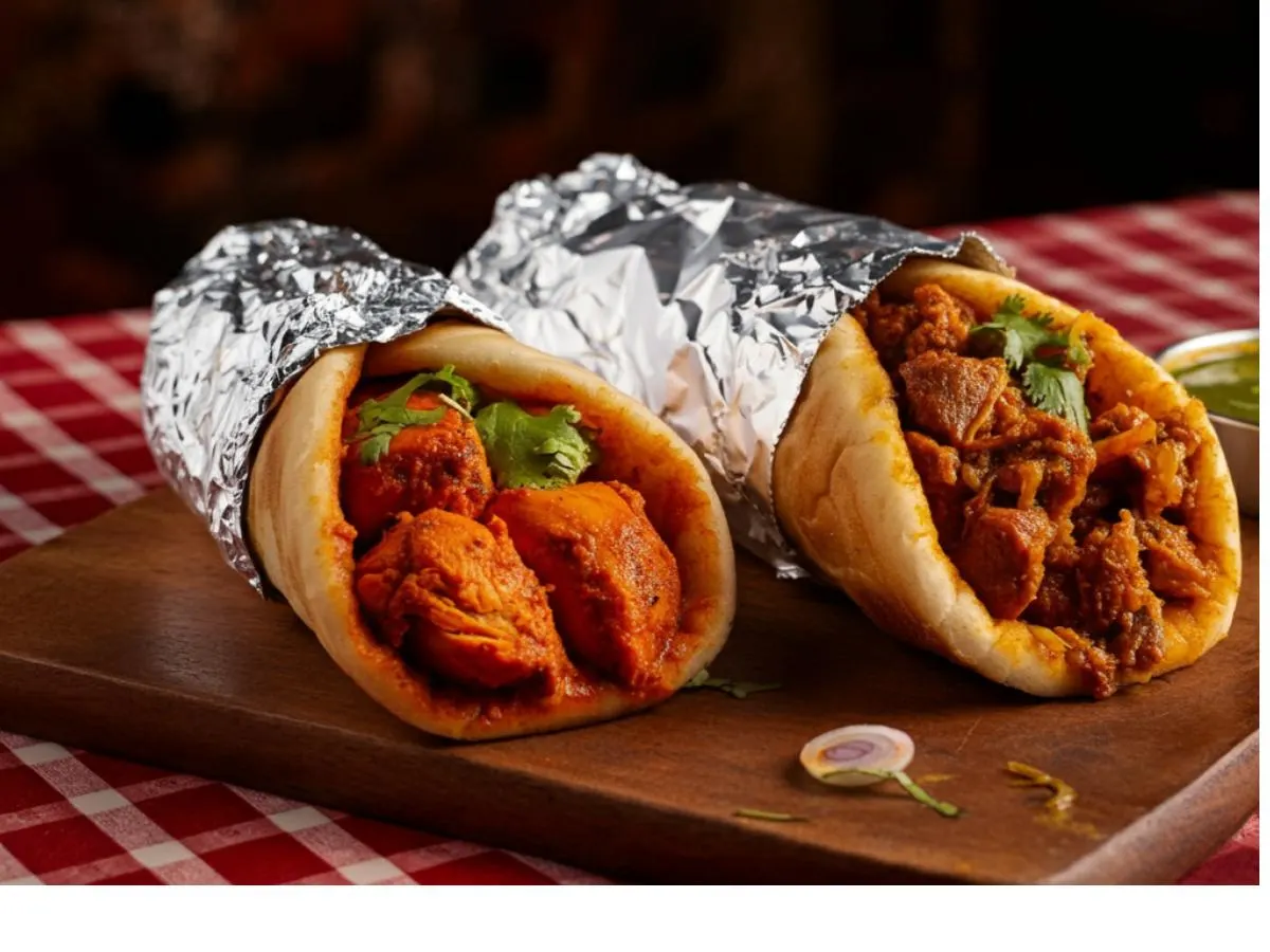 2 Chicken Masala Rolls, 1 Mutton Masala Roll 2 Chicken Masala Rolls, 1 Mutton Masala Roll