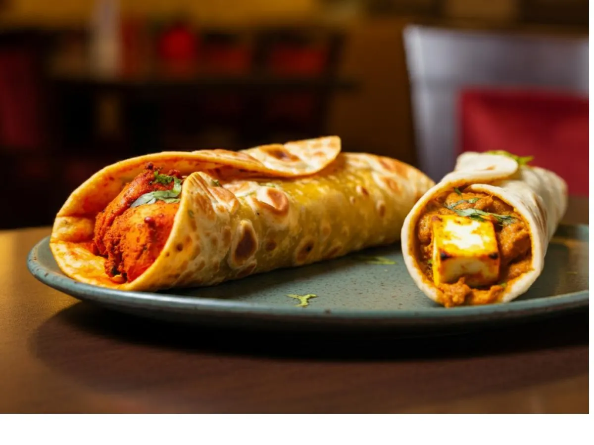 2 Chicken Masala Rolls, 1 Paneer Masala Roll 2 Chicken Masala Rolls, 1 Paneer Masala Roll