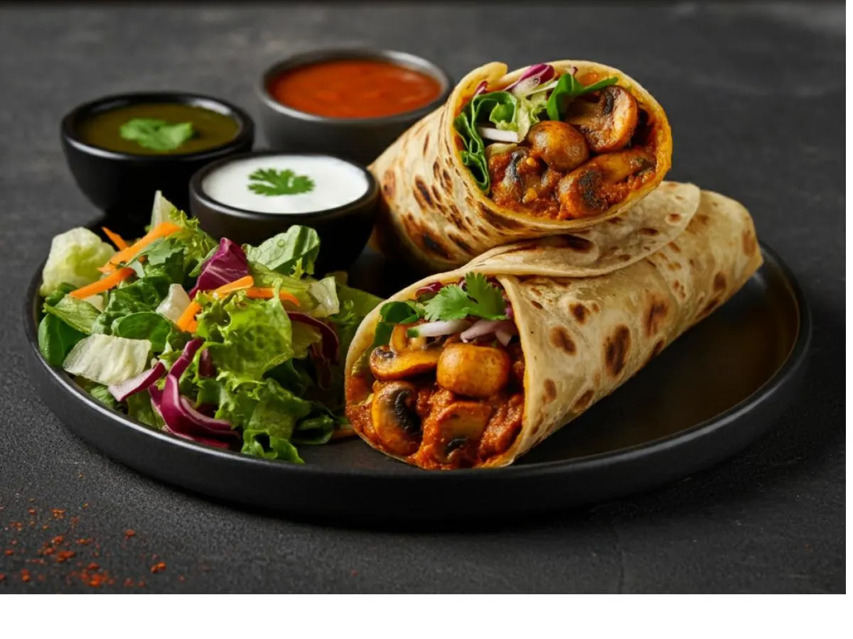 Mushroom Masala Roll Boxed Lunch Mushroom Masala Roll Boxed Lunch
