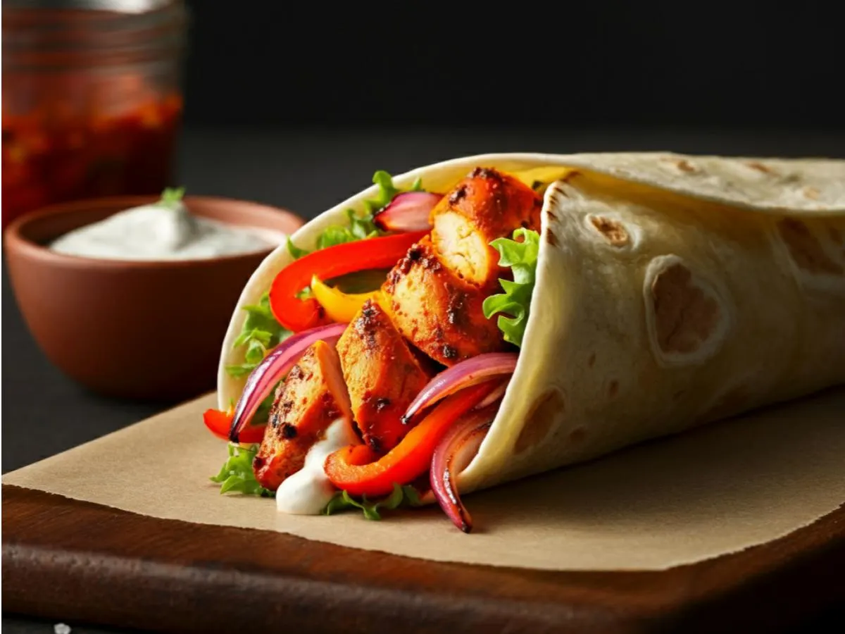 Tandoori Chicken Wrap Tandoori Chicken Wrap