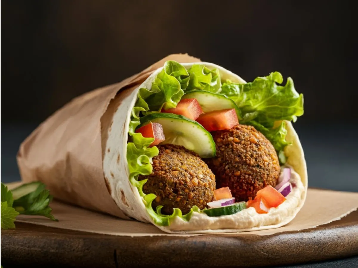 Falafel and Hummus Pita Falafel and Hummus Pita