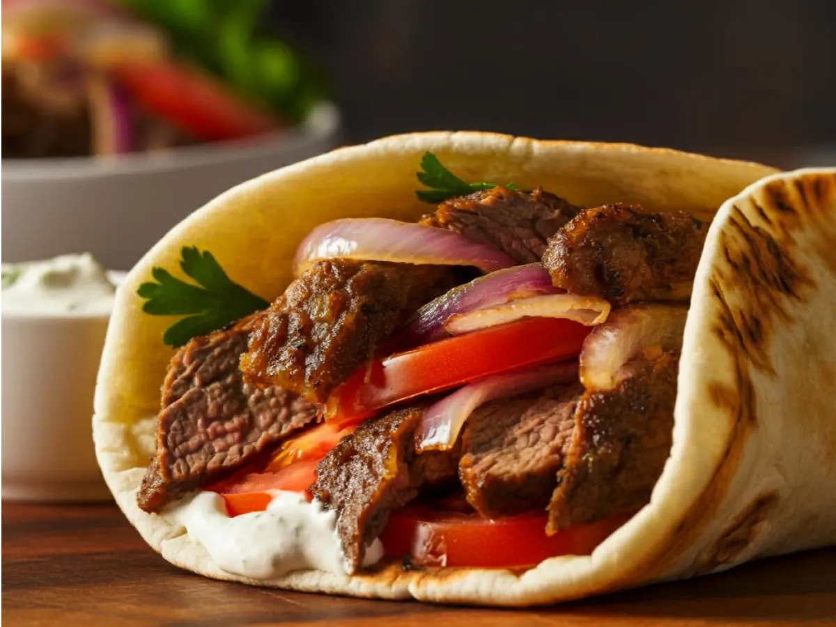 Lamb Shawarma Pita Lamb Shawarma Pita