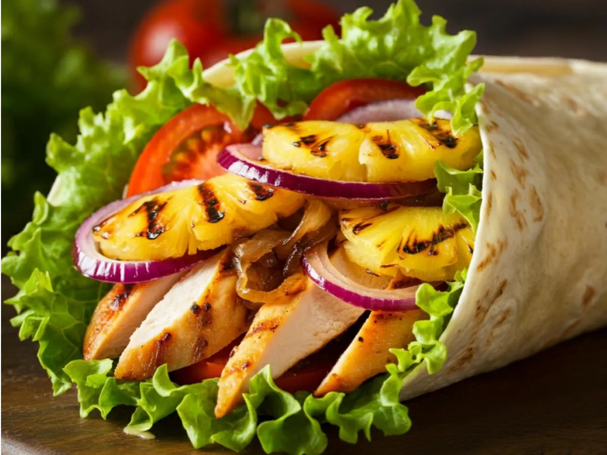 Hawaiian Chicken Wrap Hawaiian Chicken Wrap