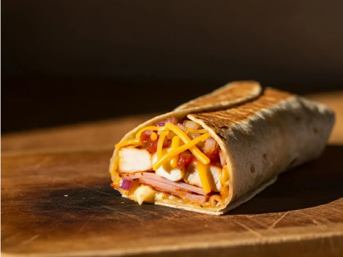 "Just Egg" Ham and Cheese Burrito