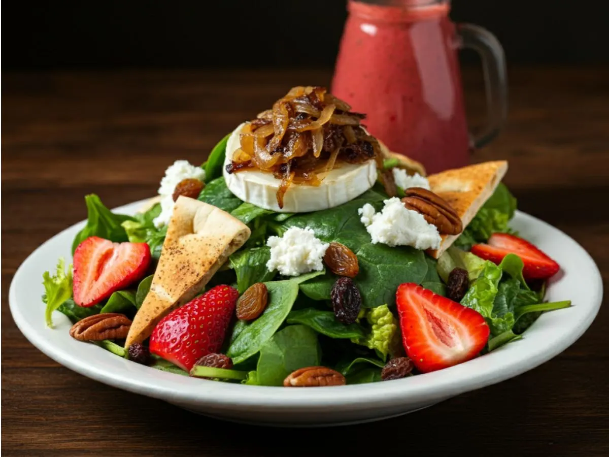 Chopped Strawberry Goat Cheese Salad