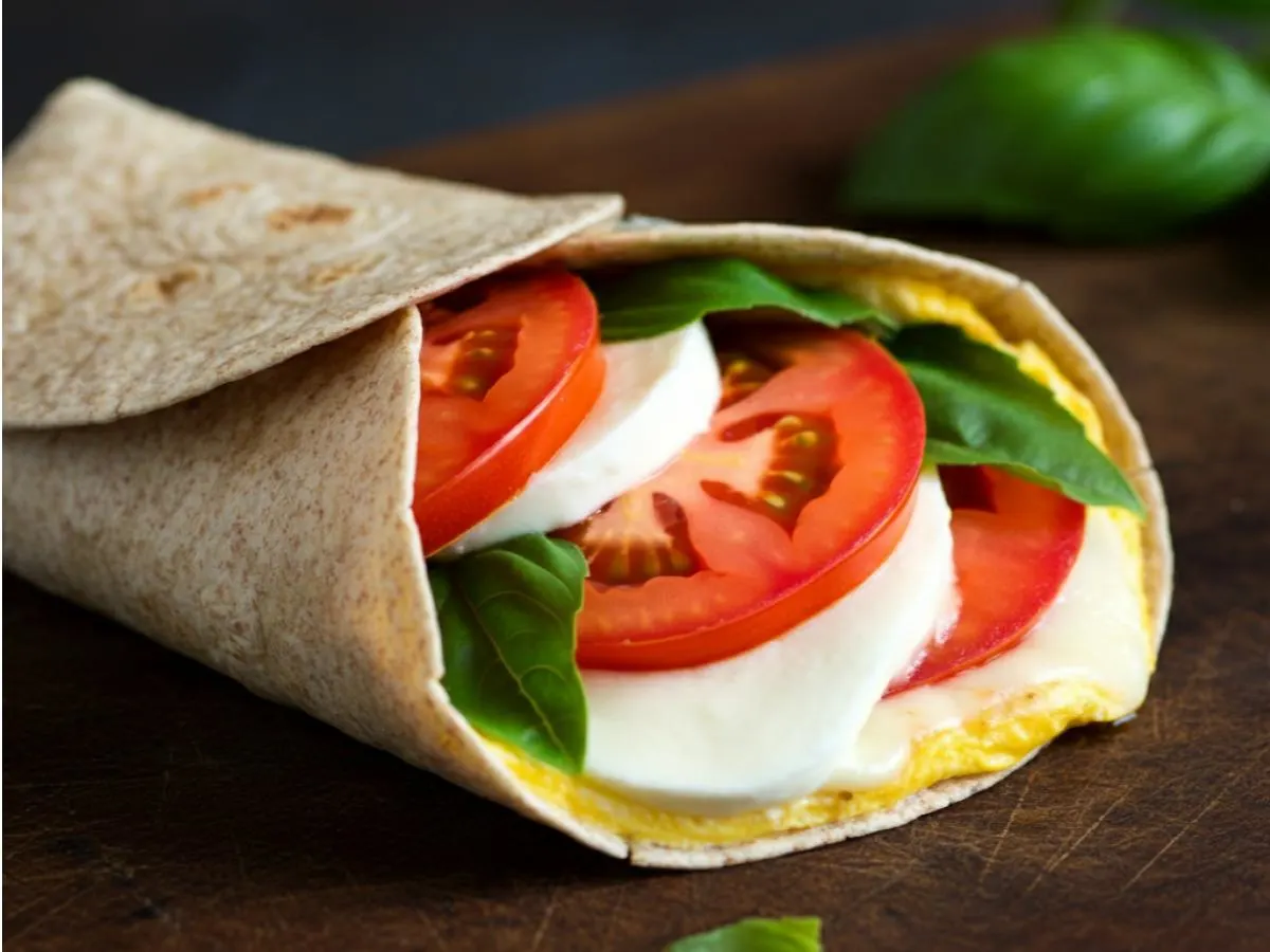 Caprese Omelette Burrito