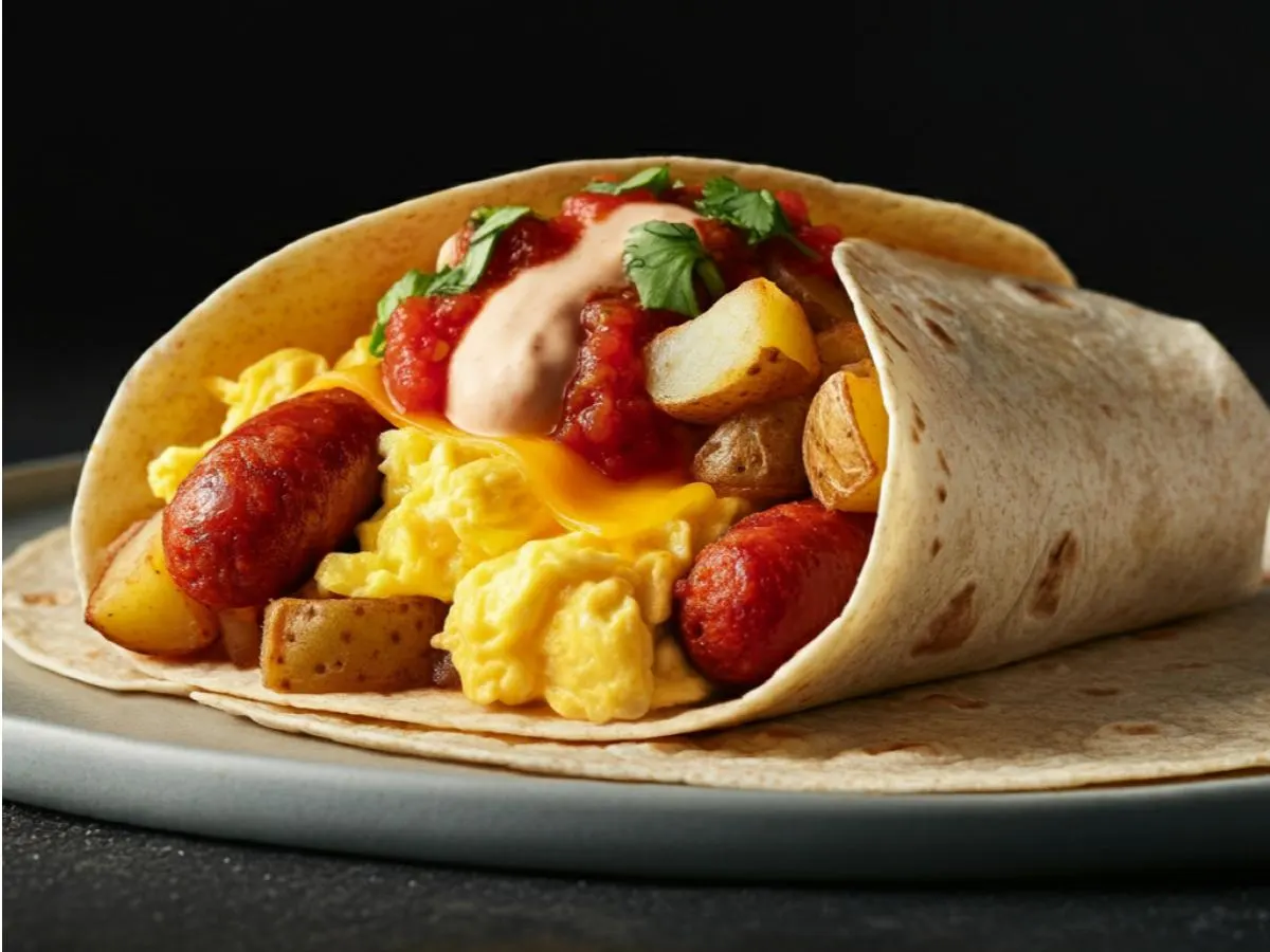 Chorizo con Huevo Burrito