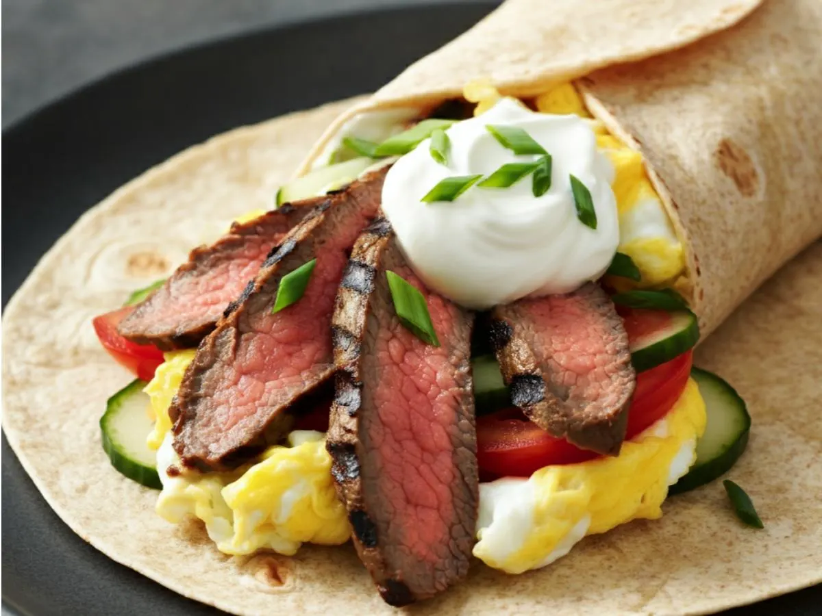 Steak and Eggs Burrito