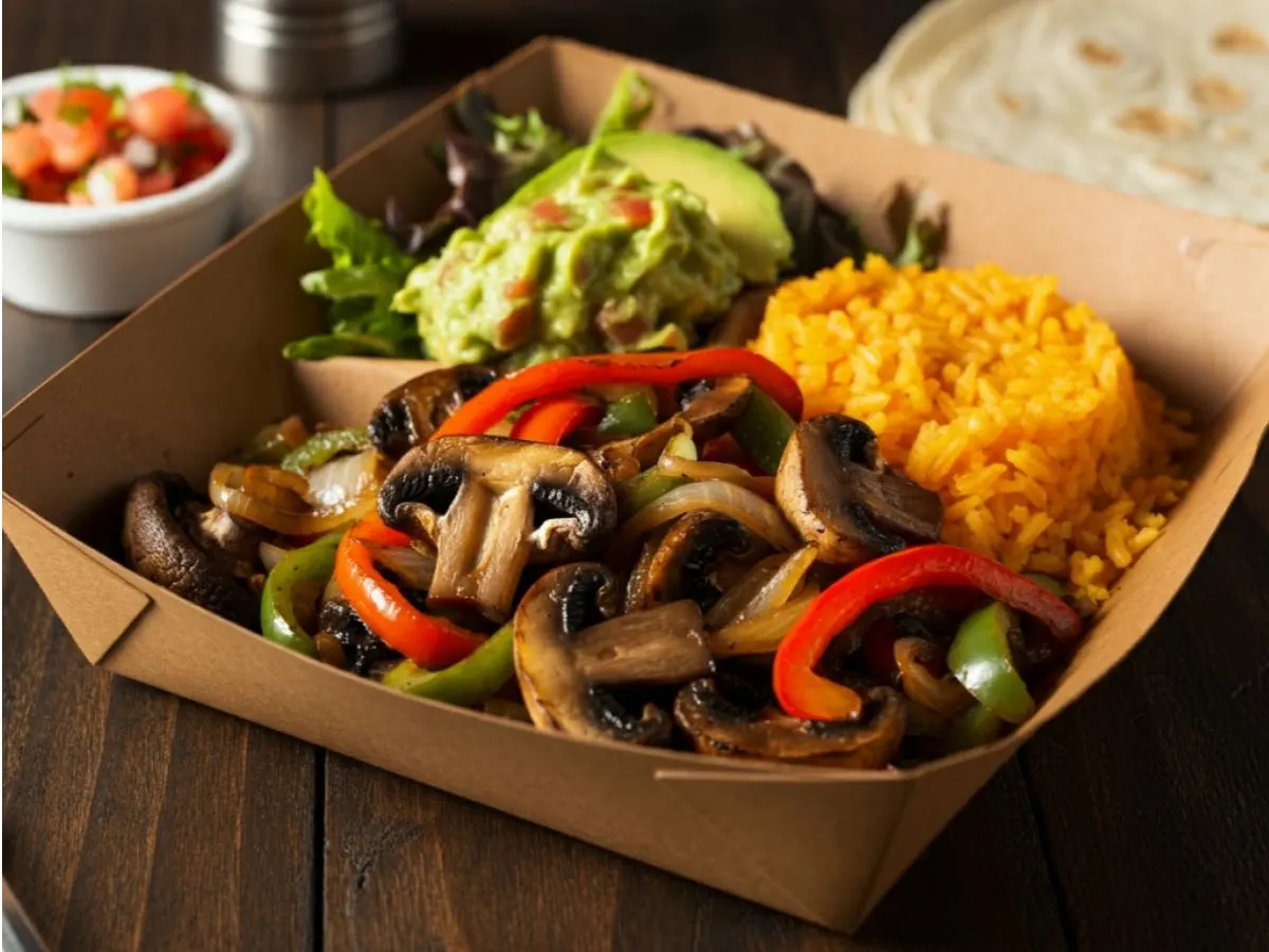 Grilled Mushroom Fajita Box | Flour Tortilla Grilled Mushroom Fajita Box | Flour Tortilla