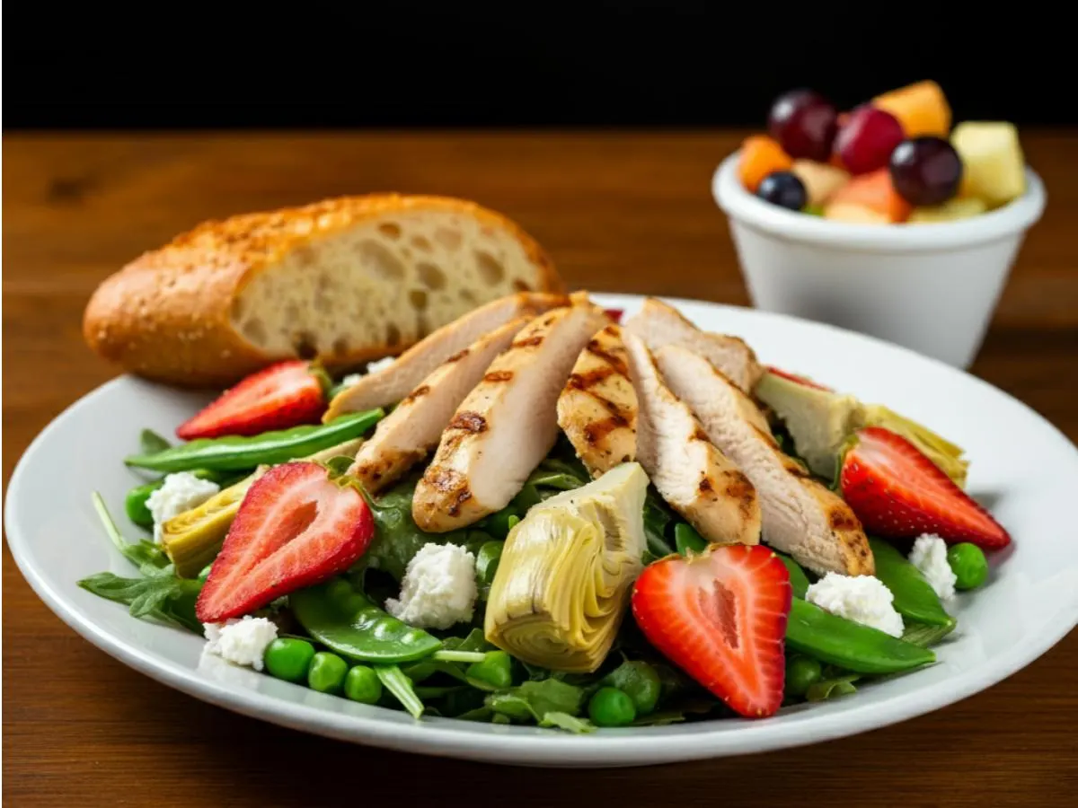 Strawberry Fields Salad w/ Chicken Strawberry Fields Salad w/ Chicken