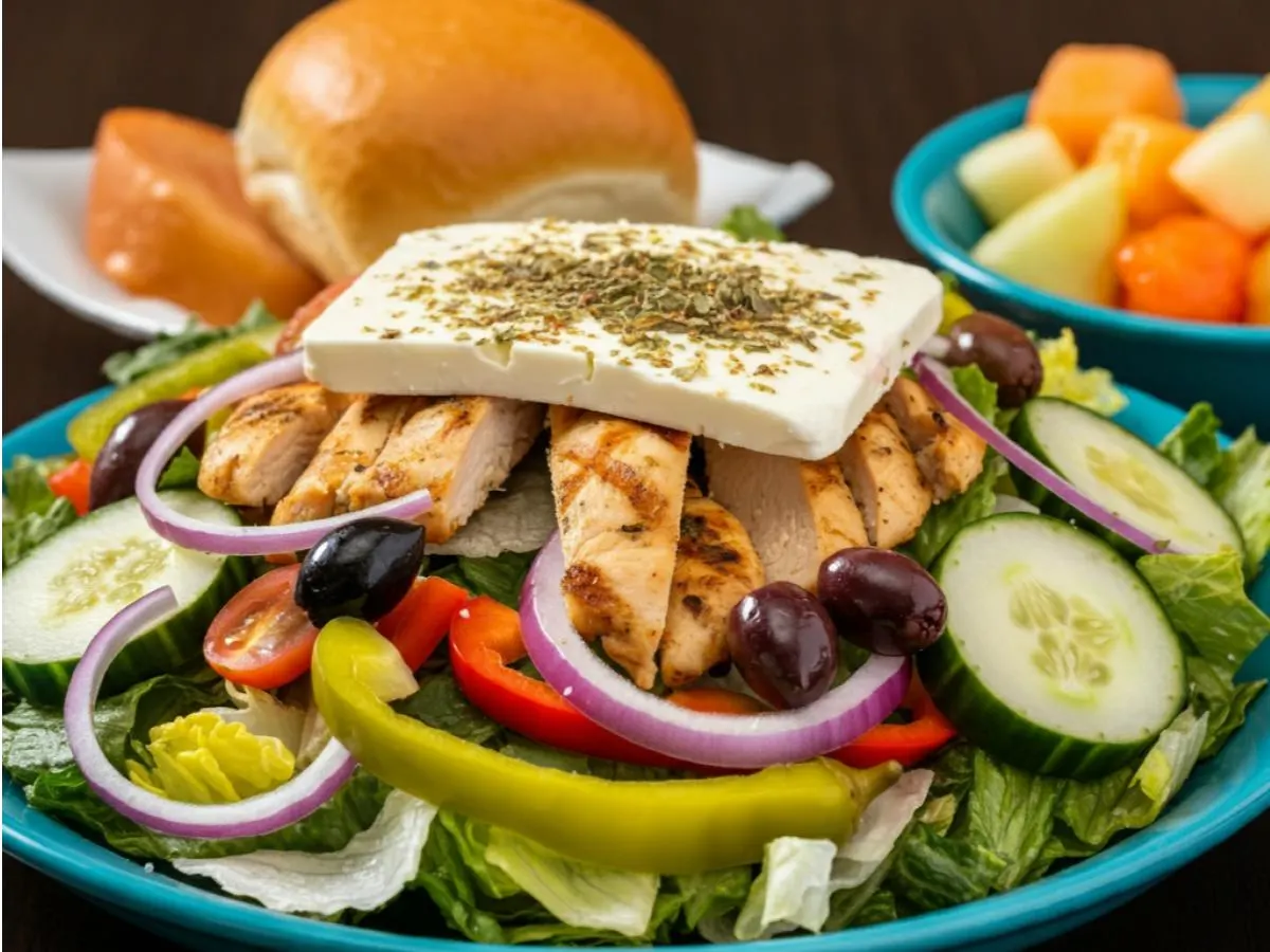Greek Salad w/ Chicken Greek Salad w/ Chicken