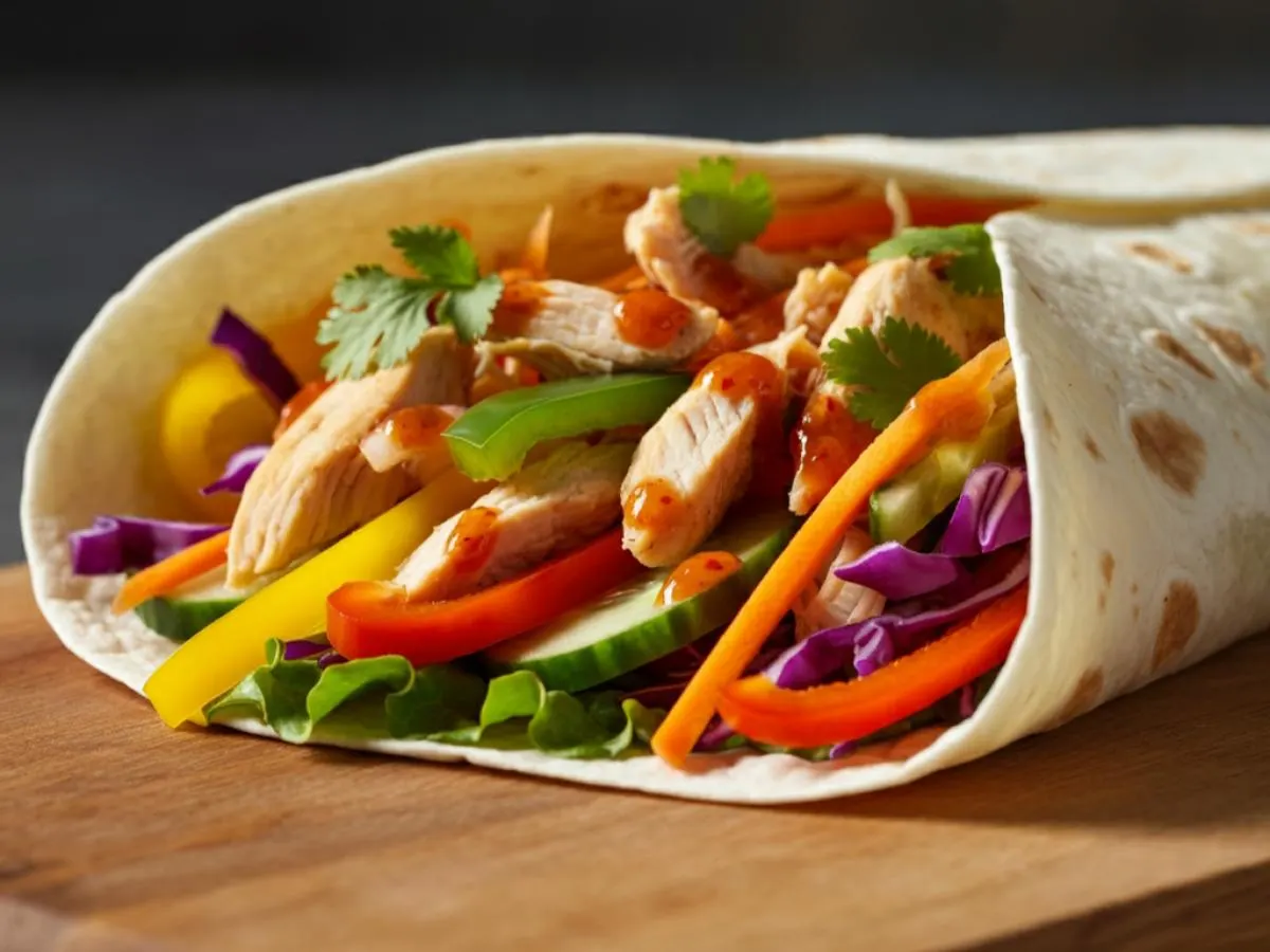 Thai Chicken Wrap Thai Chicken Wrap
