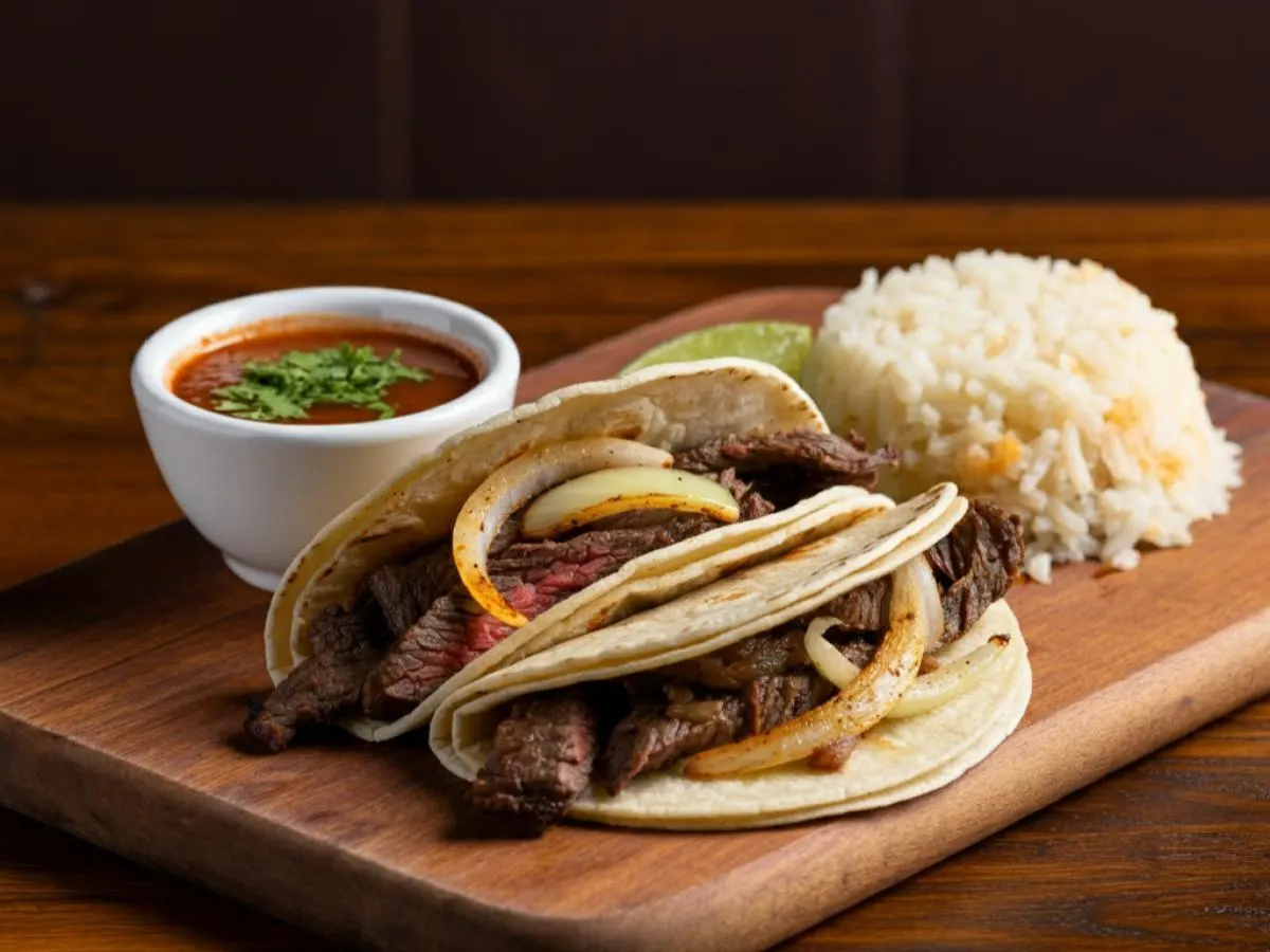 Carne Asada Taco Plate (No Cilantro) Carne Asada Taco Plate (No Cilantro)