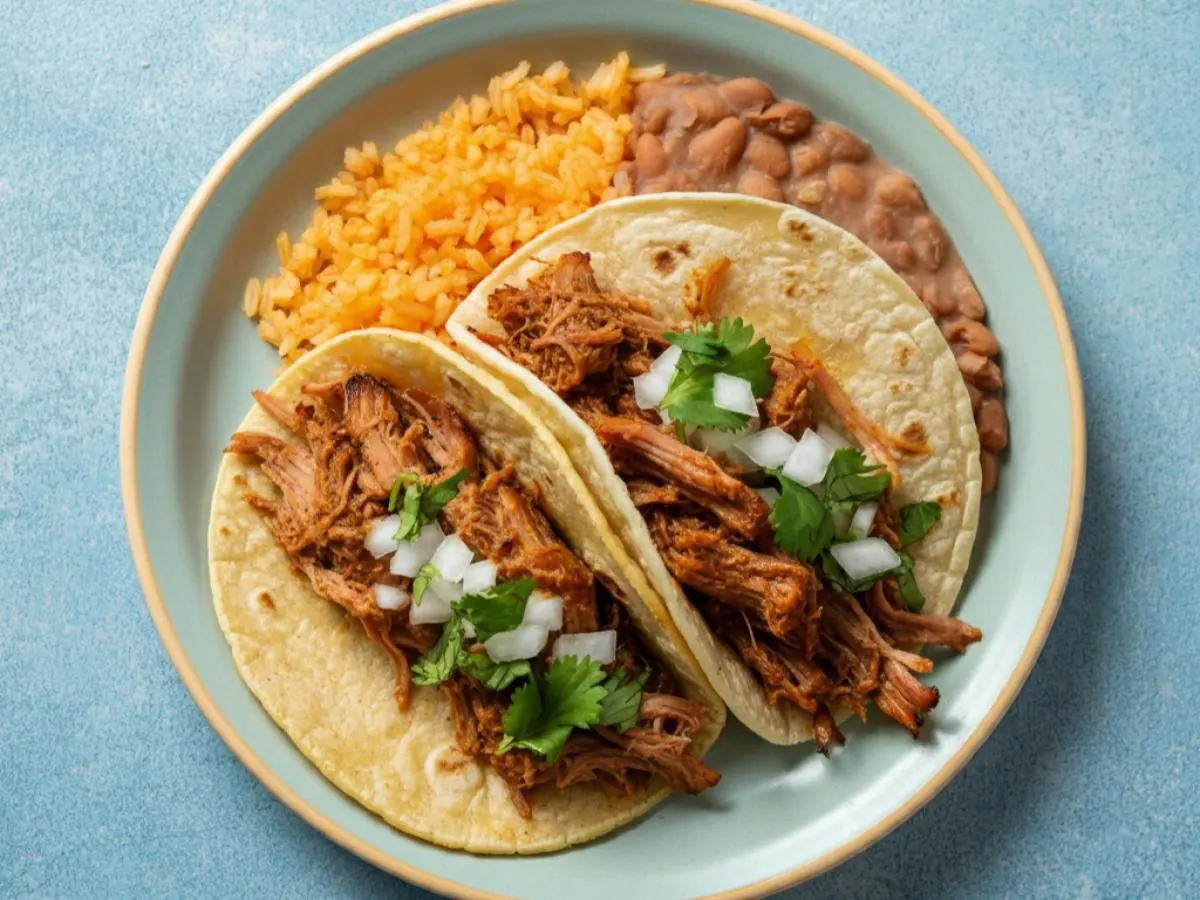 Carnitas Taco Plate (No Peppers, No Salsa) Carnitas Taco Plate (No Peppers, No Salsa)