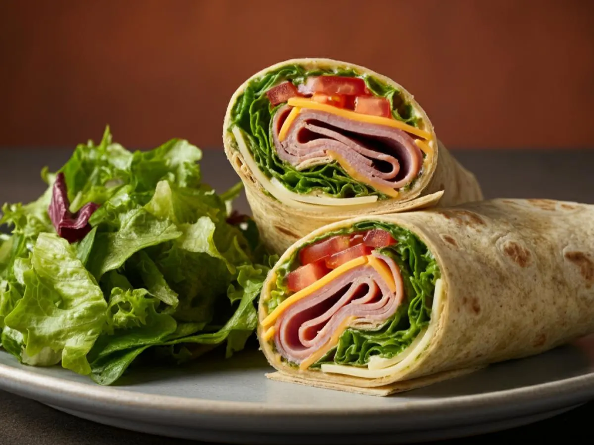 Gluten Free Americano Wrap with Side Salad Gluten Free Americano Wrap with Side Salad