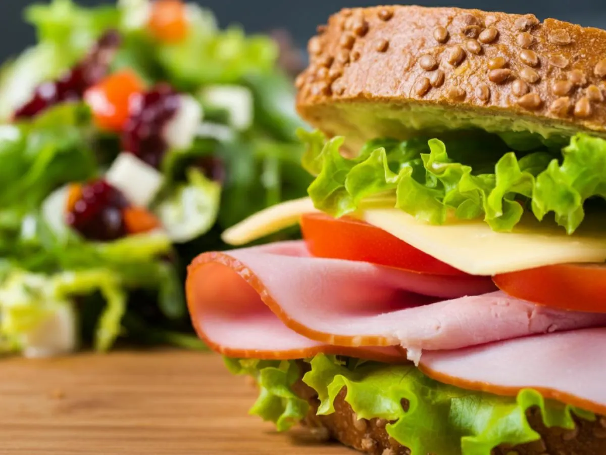 Half Americano Sandwich with Side Salad Half Americano Sandwich with Side Salad