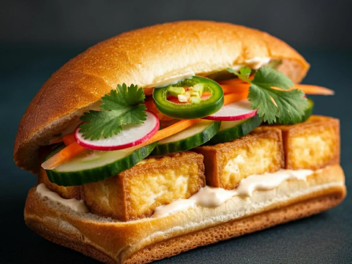 Fried Tofu Banh Mi Fried Tofu Banh Mi