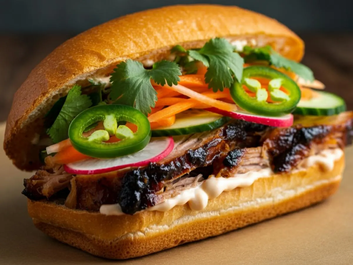 BBQ Pork Banh Mi BBQ Pork Banh Mi