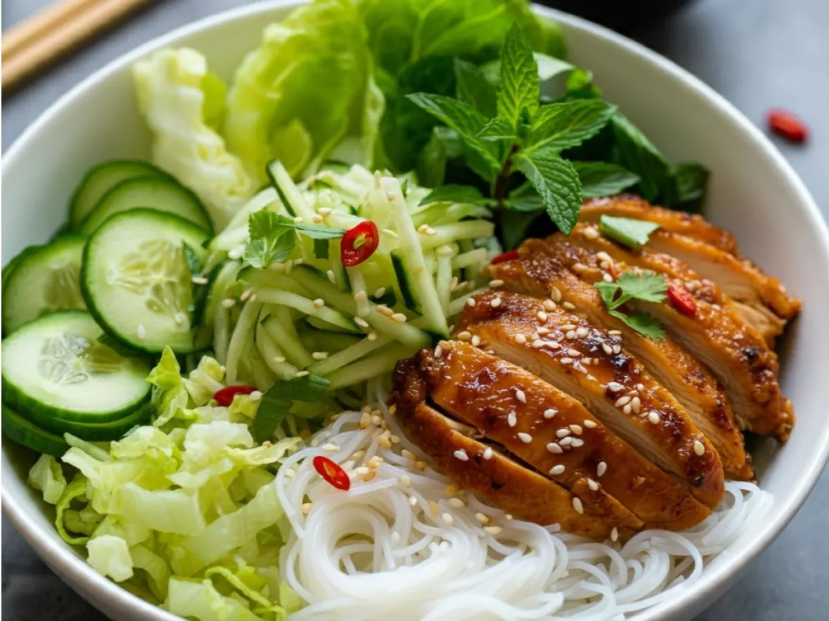 5 Spice Chicken Vermicelli Bowl (Gluten Free) 5 Spice Chicken Vermicelli Bowl (Gluten Free)