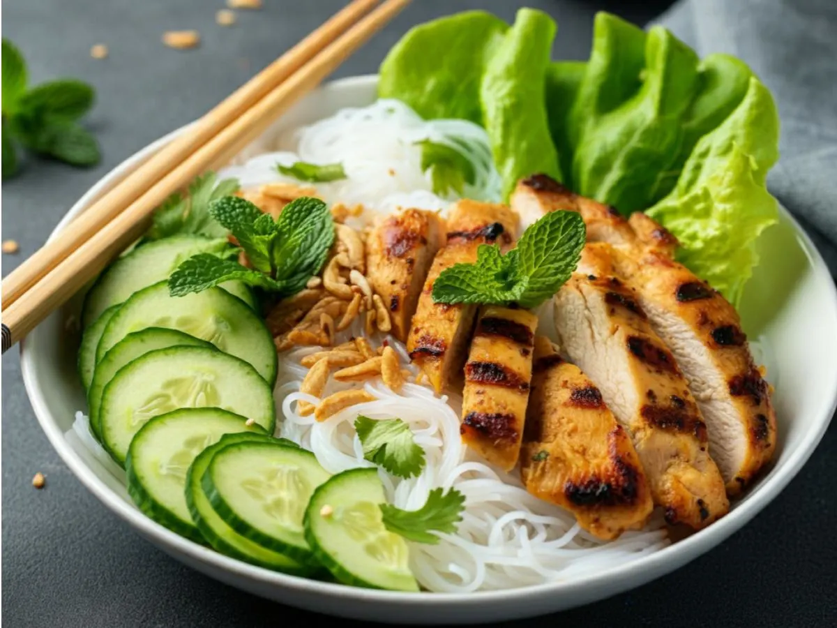 Allergen Free Grilled Chicken Vermicelli Bowl Allergen Free Grilled Chicken Vermicelli Bowl