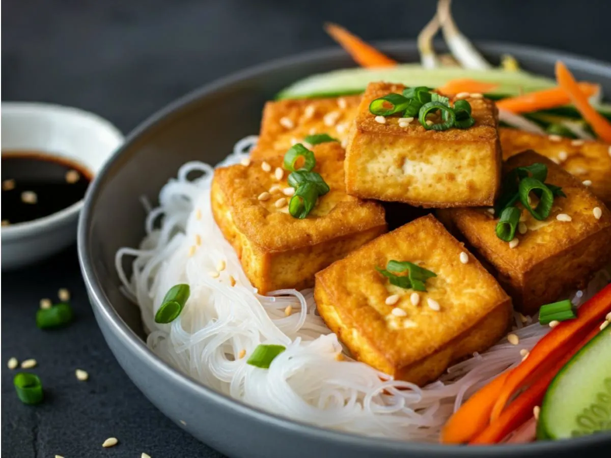 Fried Tofu Vermicelli Bowl Fried Tofu Vermicelli Bowl