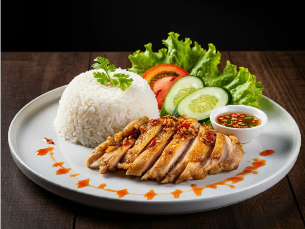 5 Spice Chicken Rice Plate 5 Spice Chicken Rice Plate