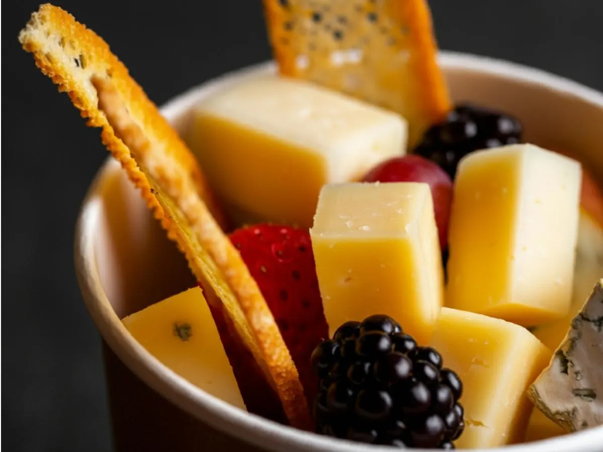 Cheese and Fruit Charcuterie Cup Cheese and Fruit Charcuterie Cup