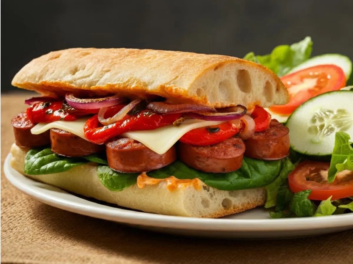 Cigliano Sandwich with Garden Salad Cigliano Sandwich with Garden Salad