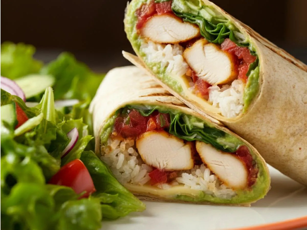 Foggia Wrap with Garden Salad Foggia Wrap with Garden Salad
