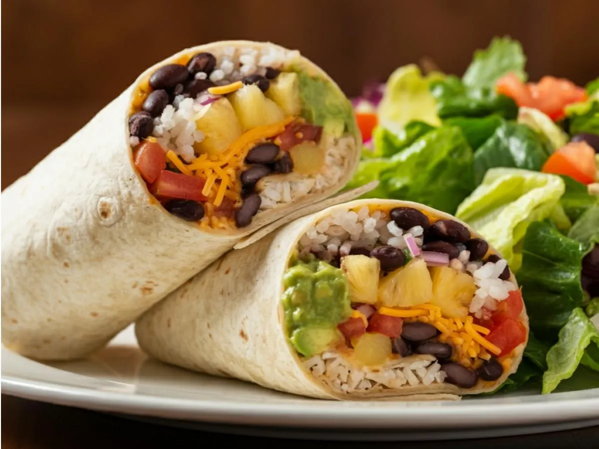 Naples Wrap with Garden Salad Naples Wrap with Garden Salad