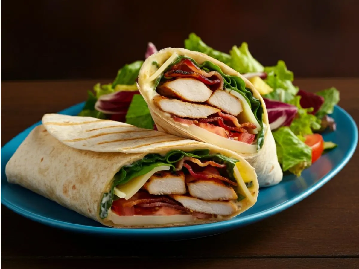 Monza Wrap with Garden Salad Monza Wrap with Garden Salad
