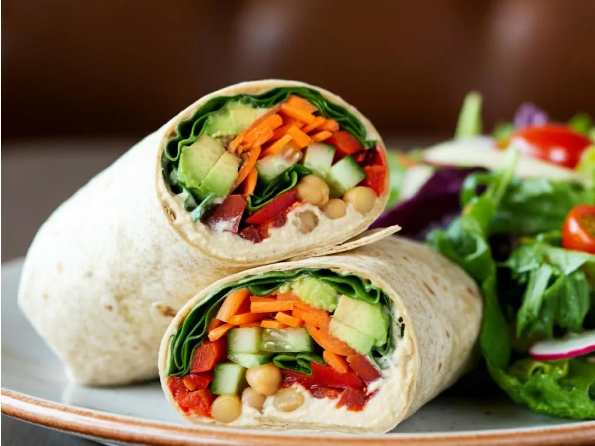 Florence Wrap with Garden Salad Florence Wrap with Garden Salad