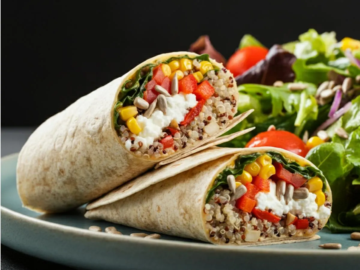 Bari Wrap with Garden Salad Bari Wrap with Garden Salad