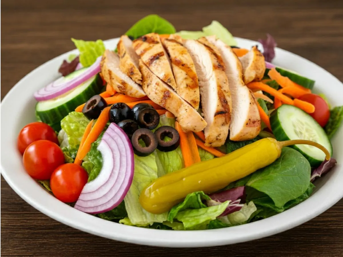 Garden Salad with Chicken Garden Salad with Chicken