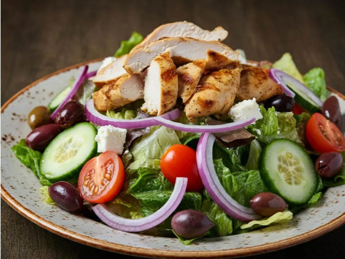 Greek Salad with Chicken Greek Salad with Chicken