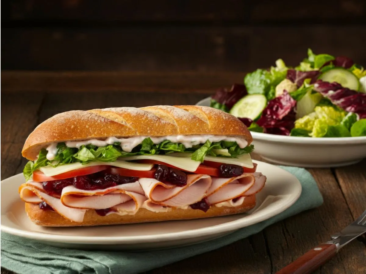 Barolo Sandwich with Side Garden Salad Barolo Sandwich with Side Garden Salad