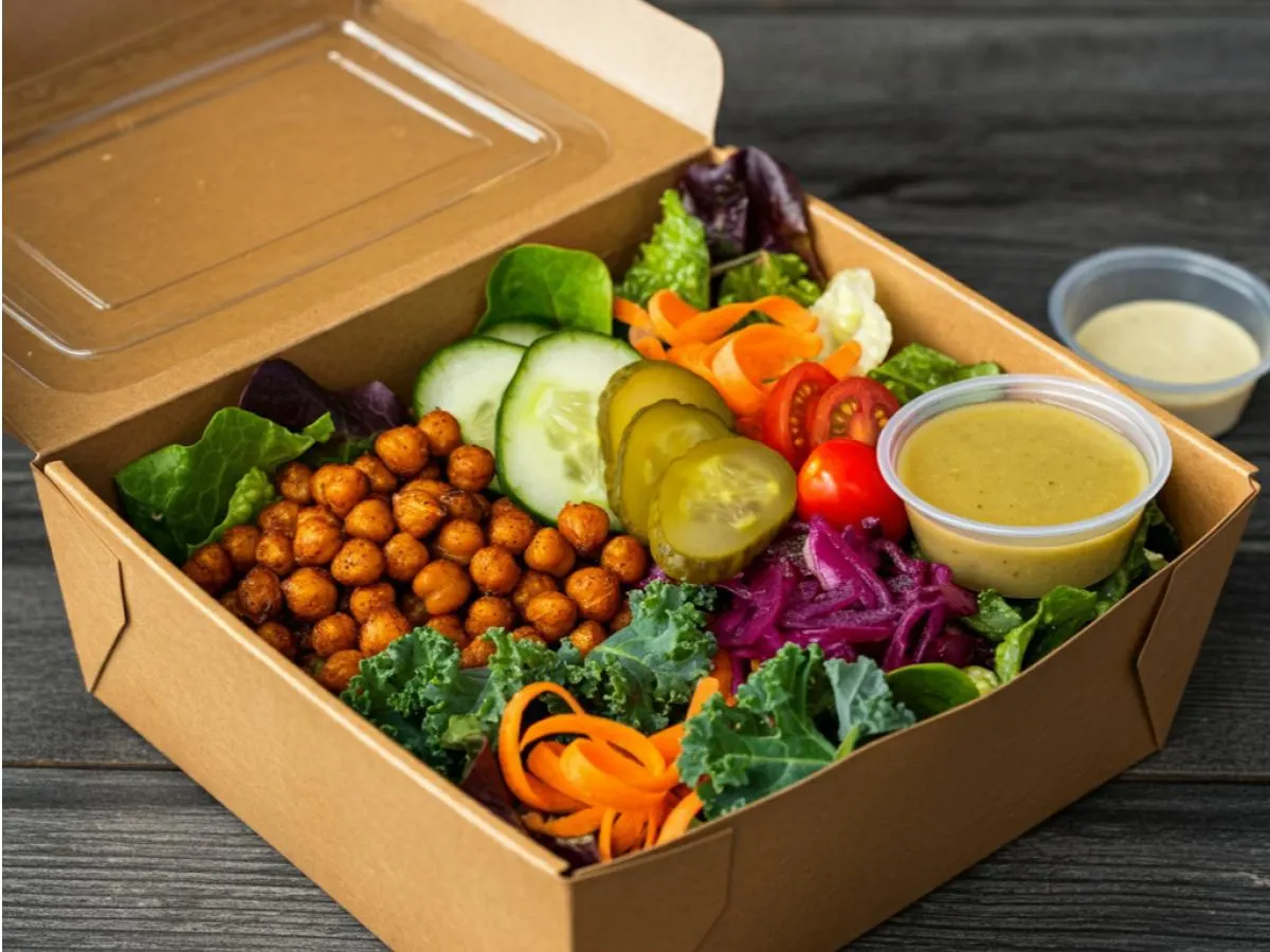 Vegan Cavolo Salad with Vegan Cheese Boxed Meal (Allergen Free) Vegan Cavolo Salad with Vegan Cheese Boxed Meal (Allergen Free)