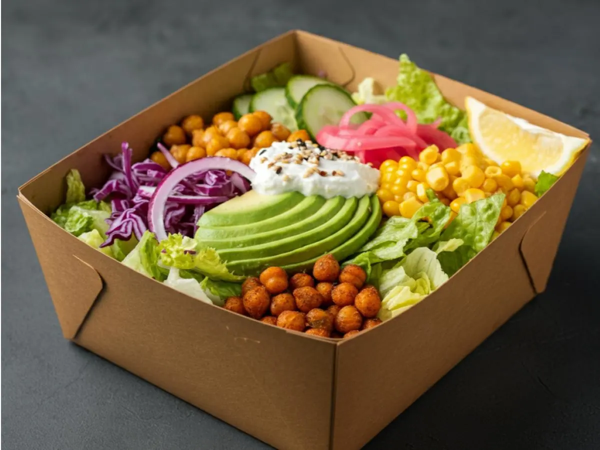 Vegan Giulia Salad with Vegan Cheese Boxed Meal (Allergen Free) Vegan Giulia Salad with Vegan Cheese Boxed Meal (Allergen Free)