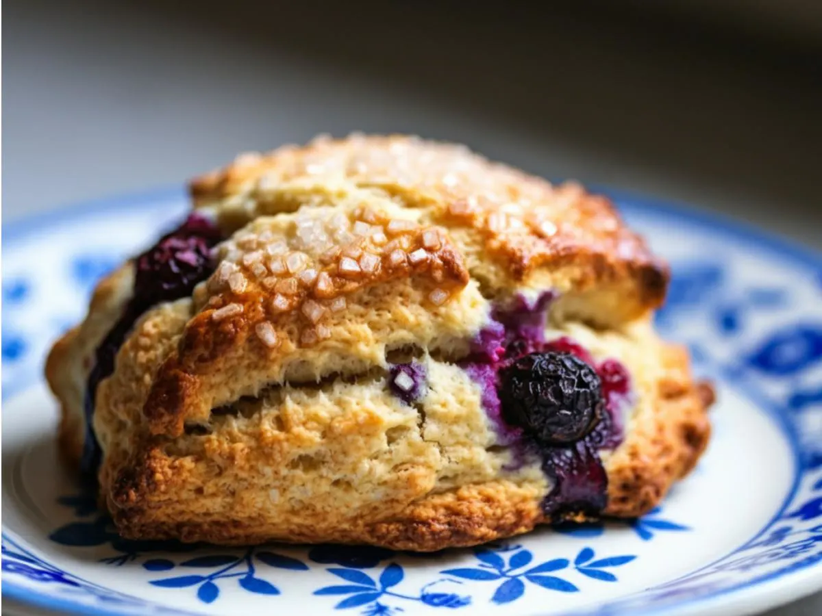 Blueberry Peach Cardamom Scone Blueberry Peach Cardamom Scone