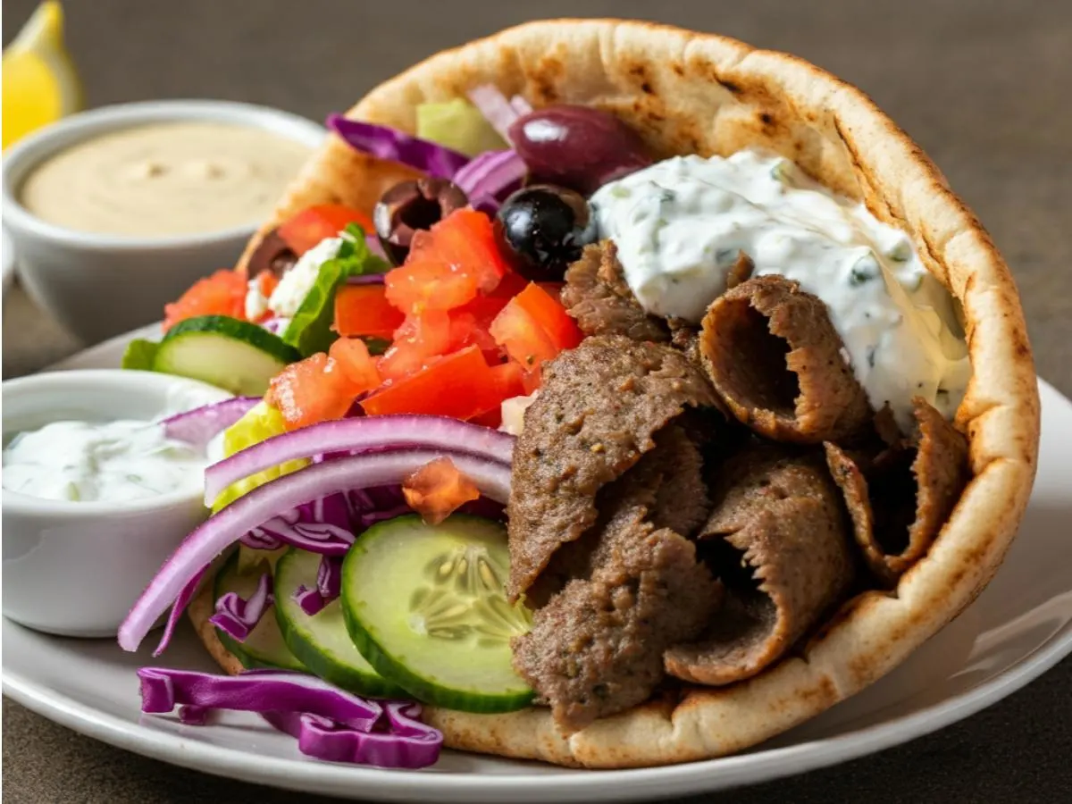 Beef and Lamb Gyro | Pita