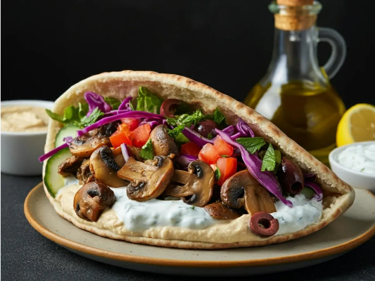Mushroom Shawarma | Pita