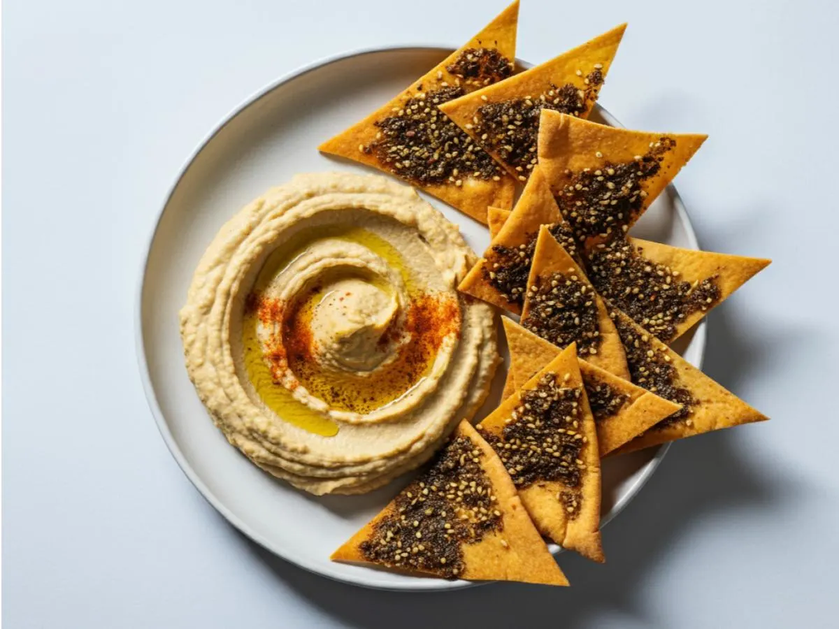 Organic Hummus + Pita Chips