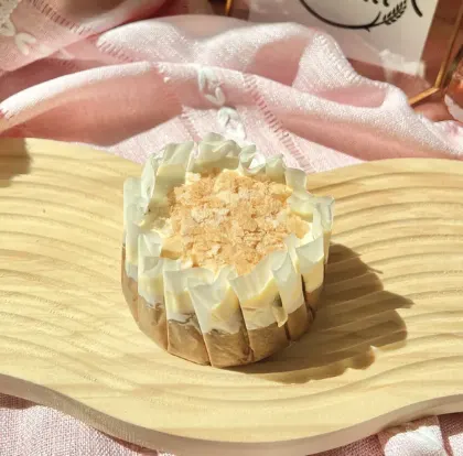 Gluten Free Caramel Earl Grey Basque Cheesecake