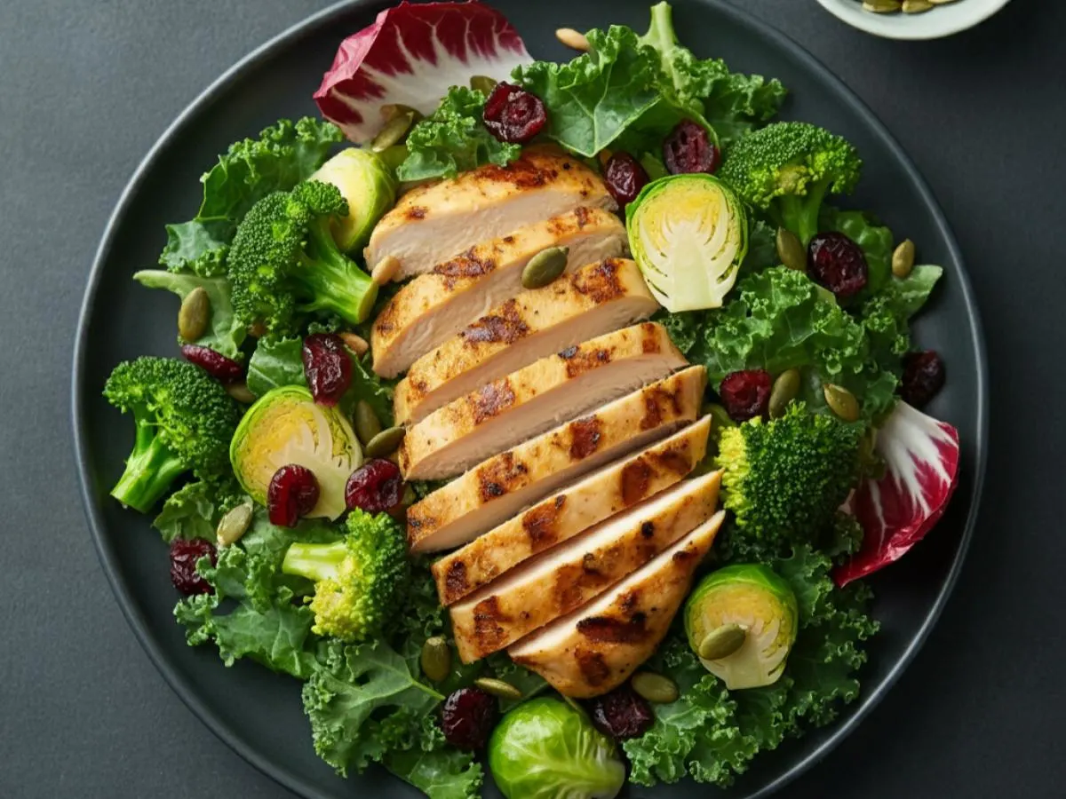 Sweet Kale Chopped Salad Boxed Meal with Chicken