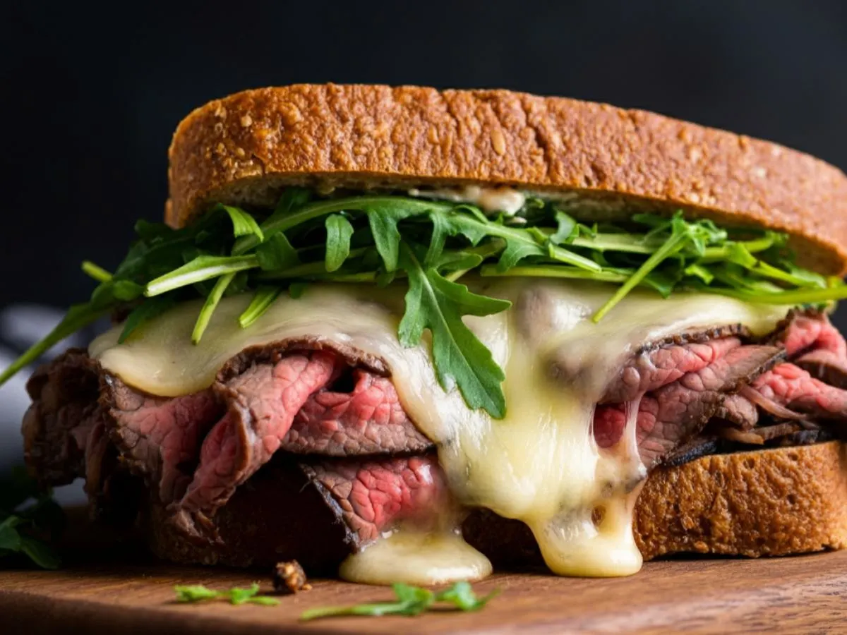Gluten-Free Individual Roast Beef Sandwich (No Tomatoes)