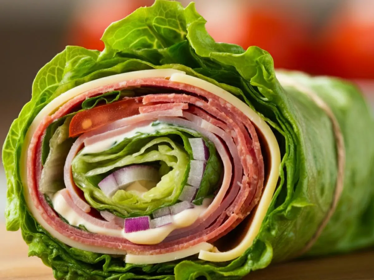 Lettuce Wrapped Italian Night Club and Regular Jimmy Chips Lettuce Wrapped Italian Night Club and Regular Jimmy Chips