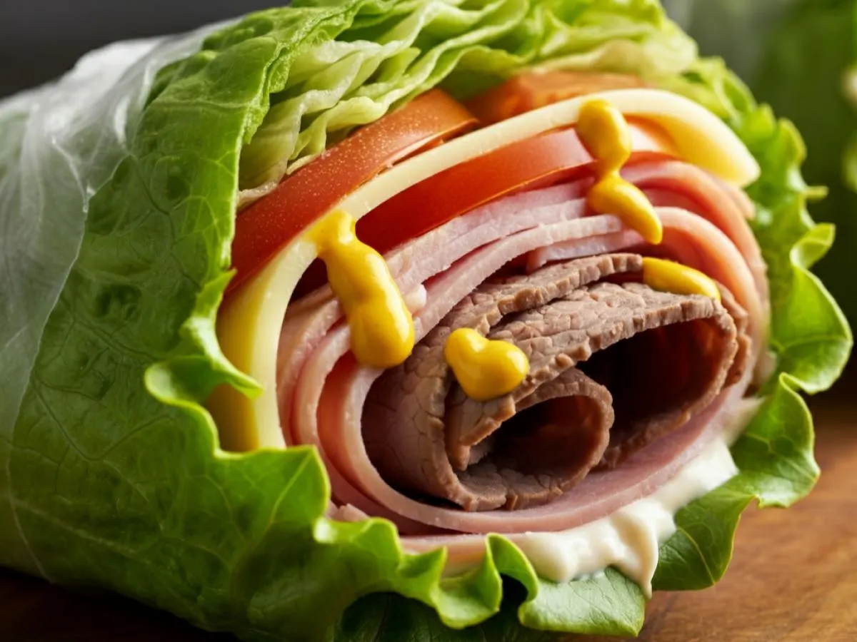 Lettuce Wrapped Billy Club and BBQ Jimmy Chips Lettuce Wrapped Billy Club and BBQ Jimmy Chips