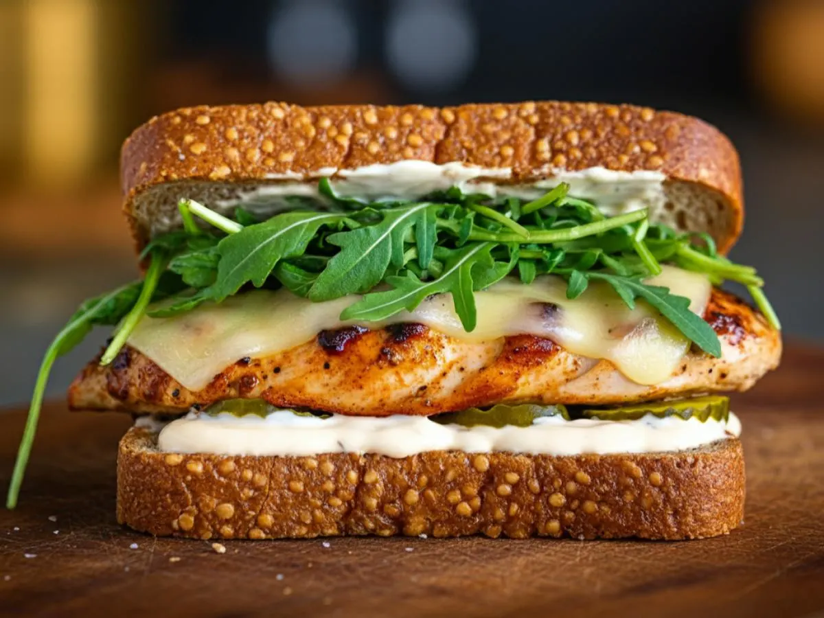 Gluten-Free Individual Herb Crusted Chicken Sandwich (No Tomatoes)